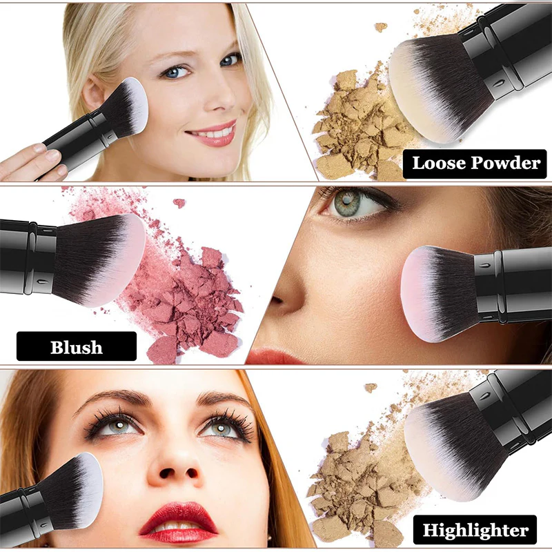 Elycura Portable Kabuki Makeup Brush - Image 3